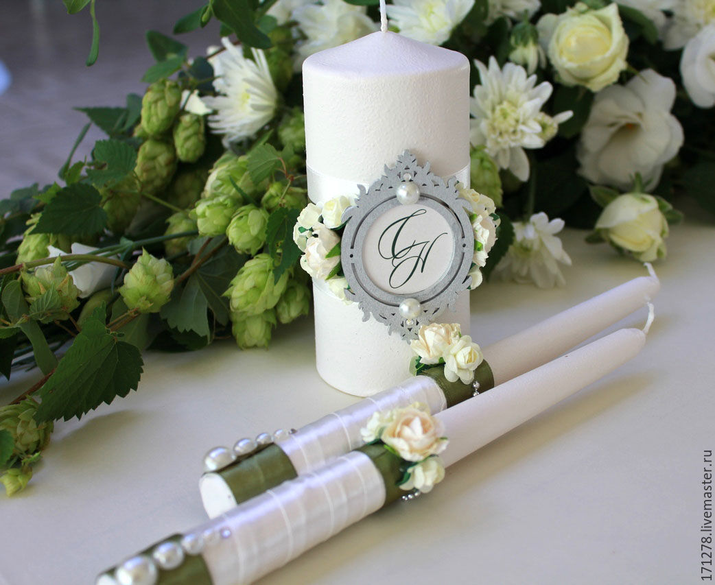 conception de photo de bougies de mariage