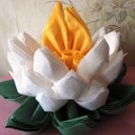 lotus de photo de conception de serviettes