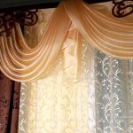 rideaux de décoration avec lambrequin