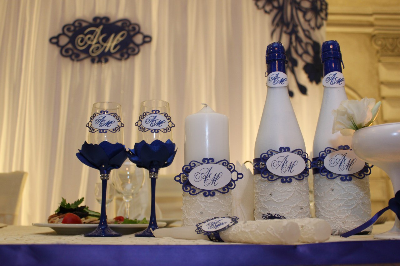 décoration de bouteilles de champagne pour des idées de décoration de mariage