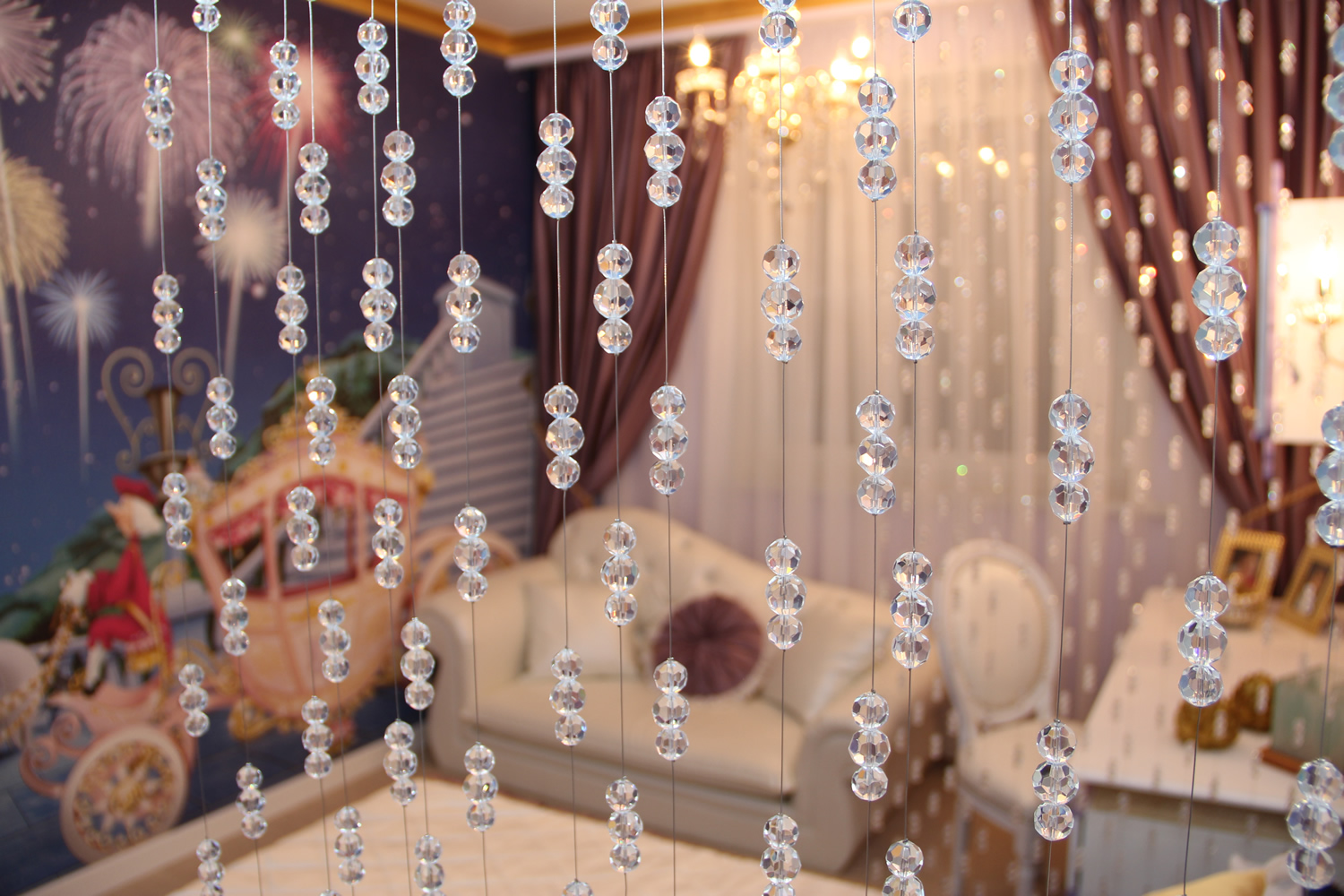 rideaux de perles intérieurs