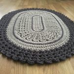 tapis tricotés ovales