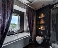 rideaux de salle de bain en textile