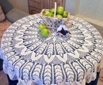 décoration photo nappe au crochet