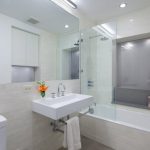 rideau de verre pour photo idées de salle de bain