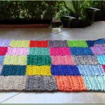 tapis tricotés décor