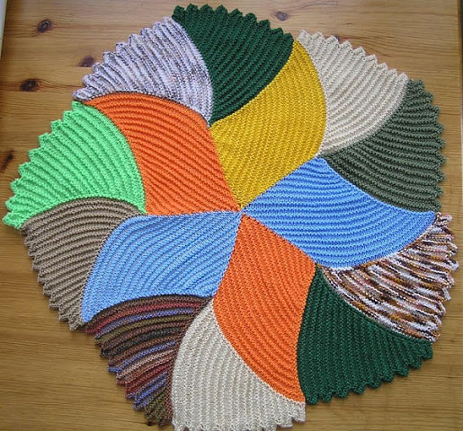photo de tapis tricotés à l'intérieur