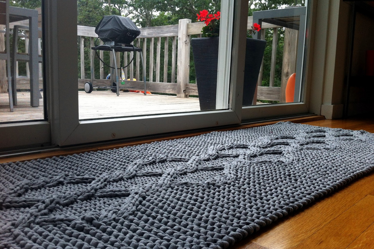 tapis tricotés à tricoter