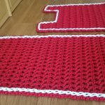 tapis tricotés conception de l'examen à tricoter